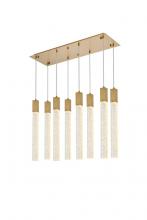 Elegant 2066D36SG - Weston 8 Lights Pendant in Satin Gold