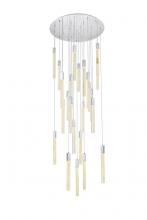 Elegant 2067G42C - Weston 25 Lights Pendant in Chrome