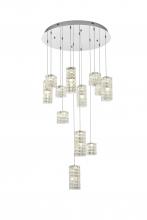 Elegant 3680D28C - Aston 28 inch LED Pendant in Chrome