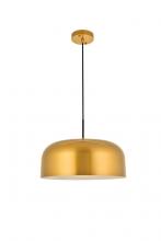 Elegant LD4074D16SG - Etude 1 Light Satin Gold Pendant