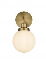 Elegant LD7030W8SG - Hanson 6 inch Wall Sconce in Satin Gold