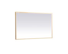 Elegant MRE63048BR - Pier 30x48 inch LED mirror with adjustable color temperature 3000K/4200K/6400K in brass