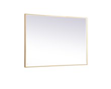 Elegant MRE64260BR - Pier 42x60 inch LED mirror with adjustable color temperature 3000K/4200K/6400K in brass