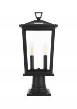 Elegant OD333P20BK - Berks 7 inch Outdoor Pendant in Black