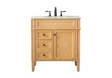  VF12532NW - 32 Inch Single Bathroom Vanity in Natural Wood