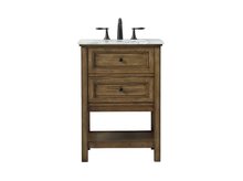 Elegant VF27024DW - 24 Inch Single Bathroom Vanity in Driftwood