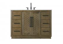 Elegant VF29048HO - 48  inch Single Bathroom Vanity in  Hazel Oak