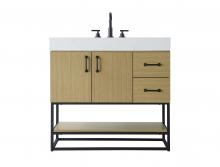 Elegant VF29236MHB - 36 inch Single Bathroom Vanity in Honey Brown