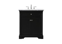  VF53030BK - 30 Inch Single Bathroom Vanity Set in Black