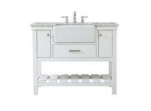 Elegant VF60142WH - 42 Inch Single Bathroom Vanity in White