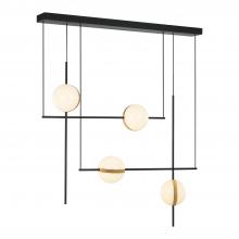 Alora Lighting LP302004MBBG - Tagliato 40-in Matte Black/Brushed Gold LED Linear Pendant