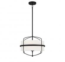 Savoy House Meridian M70101MBK - 3-Light Pendant in Matte Black