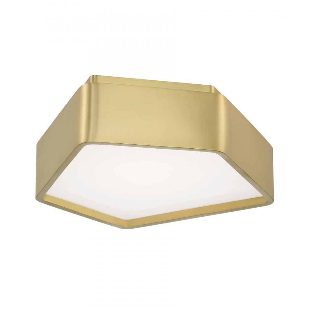 Fenway 12.25'' Wide Integrated LED Flush Mount - Satin Brass