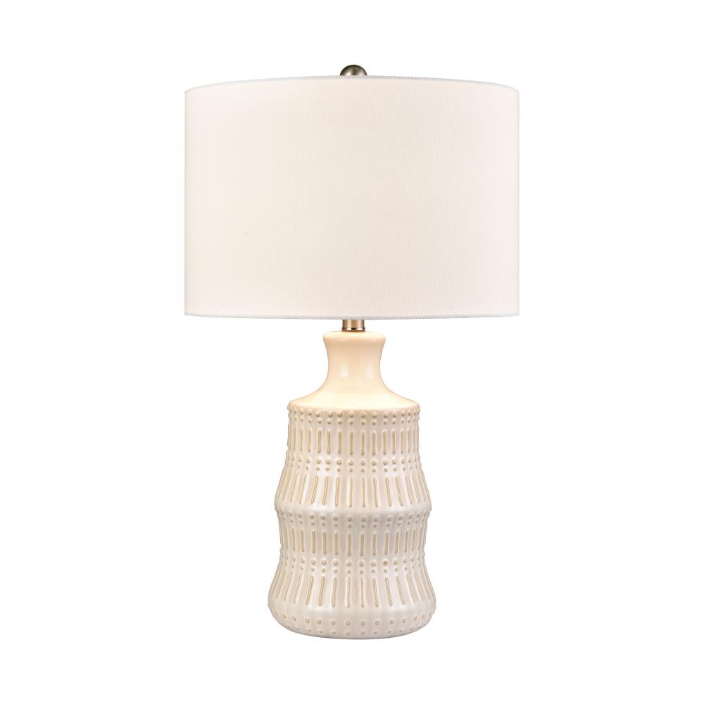 Dorin 25.5'' High 1-Light Table Lamp - White Glazed