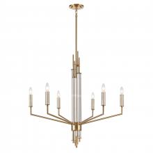 ELK Home 82296/6 - Serena 34'' Wide 6-Light Chandelier - Satin Brass